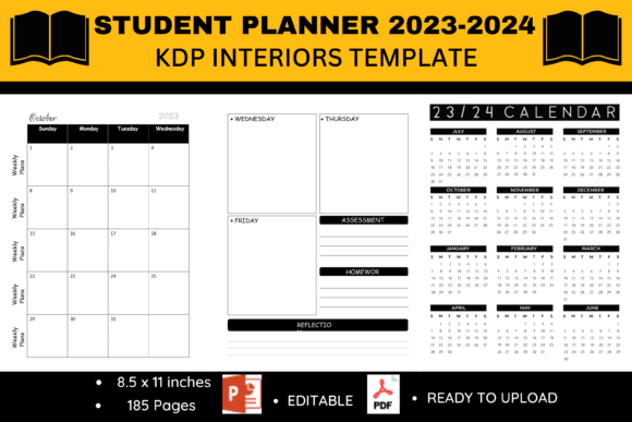 Download Student Planner 2023-2024 KDP Interiors - 2024 kdp Collection