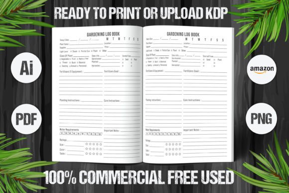 Download Gardening Log Book 2023-2024 KDP Interio - 2024 kdp Collection
